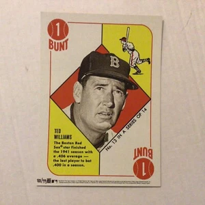 Ted Williams #13 Red Sox HOF MVP Legende 88/99 hergestellt 5x7 2015 Topps 1951 blau hinten - Bild 1 von 2