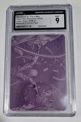 2023 Fleer Ultra Wolverine GB Wolverine Vs X-MEN Magenta Printing Plate 1/1 💎9 - Image 1 of 3