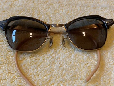 Gafas de sol recetadas vintage años 50 B & L 1/10 12k GF para mujer dama en estuche Foto 1 de 4