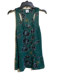 Camiseta sin mangas CAbi para mujer talla XS Boho Zoe flores caídas sedoso fluido - Imagen 1 de 6