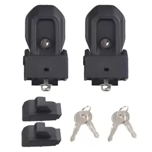 Hood Latches Hood Lock Catch Kit for Jeep Wrangler JL JLU Gladiator JT 2018-2023 - Picture 1 of 9