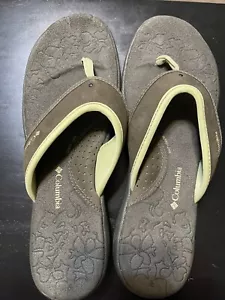 Columbia Kambi Flip Flops Women’s Size 9 NWOB Olive Green - Picture 1 of 3