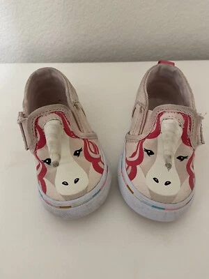 Vans Asher Unicorn Pink Slip-On Girls Shoes Toddler Size 5 - Image 1 of 4
