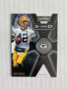 2019 Panini Playbook X's and O's Aaron Rodgers #5 Green Bay Packers - Picture 1 of 3