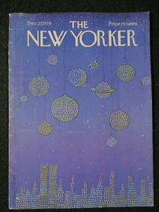 Vintage New Yorker Magazine (COVER ONLY) December 27 1976 - Eugene Miahesco art - Picture 1 of 1