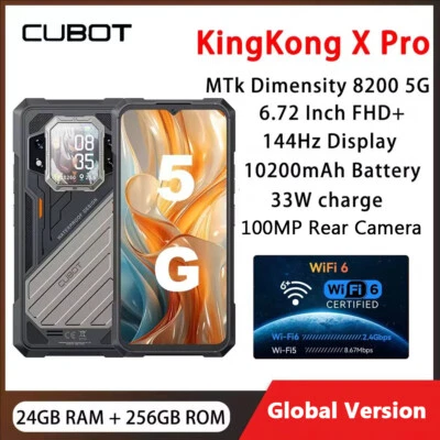 Original CUBOT KINGKONG X Pro 5G Rugged Phone 10200mAh 48GB 256G IP68 Smartphone - image 1 of 4