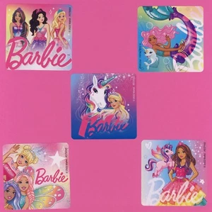 15 Barbie Fantasy große Sticker - Party Gastgeschenke - Meerjungfrau, Einhorn, Pegasus - Bild 1 von 1