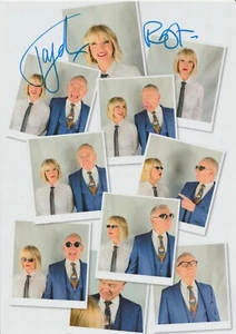 Tarjeta Fotográfica Robert Fripp & Toyah Wilcox FIRMADA A MANO A4 Autógrafo King Crimson (B) - Imagen 1 de 2