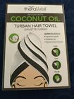 Therawell Turban Hair Towel Infused With Coconut Oil New In Box