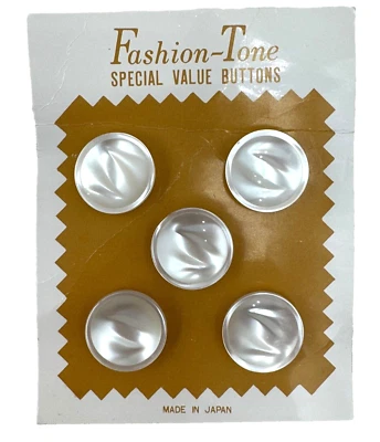 LOTE DE 5 BOTONES BLUMENTHAL HECHO EN JAPÓN HECHO POR EL HOMBRE MADREPERLA MOPA BRILLANTE Foto 1 de 4