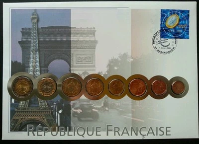 France Euro Coin 2002 Building Eiffel Tower Currency Money FDC (coin cover) - Image 1 of 4