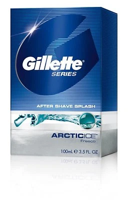 Gillette Aftershave Splash Arctic Ice 100 ml aroma fresco limpio - Imagen 1 de 2