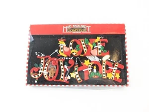 Maria Engelbreit Christmas Collection Love Joy Hoffnung Resin Ornament Set Kurt Adler - Bild 1 von 6