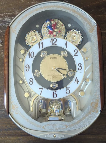 2007 Seiko Melodies in Motion Collector’s Edition Wall Clock Works! Crystals! Cover