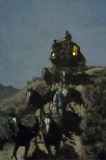 Frederic Remington Old Stage Coach Of The Plains Open Edition 12x18
