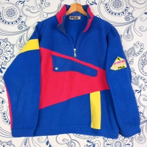 FILA PILE FLEECE VINTAGE 90S ALTITUDE MALDEN FABRIC POLARLITE MADE IN ITALY 48 - Picture 1 of 20