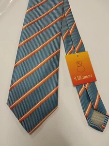Corbata azul y naranja rayas - Imagen 1 de 5