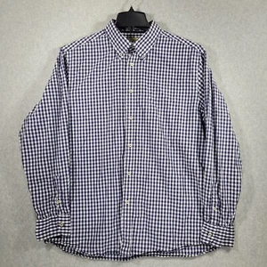 Tre Vero Shirt Mens XL Cotton Blue White Check Three Truths Button Down - Picture 1 of 10