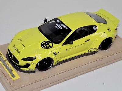 1/18 AB Models Maserati Granturismo Liberty Caminar Brillo Amarillo W Adhesivos - Imagen 1 de 4