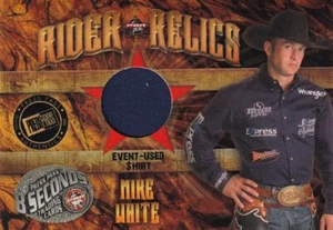 PRESSEAUSWEIS 2009 8 SEKUNDEN MIKE WHITE #RR-MW RIDER RELIKTKARTE  - Bild 1 von 2