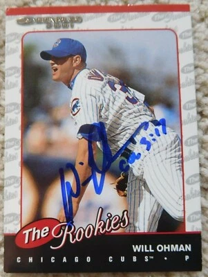 RARE Will Ohman Autographed Signed 2001 Donruss Rookies RC Card Cubs Braves - Image 1 of 2
