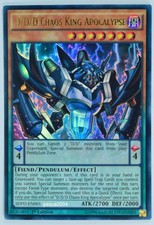 YuGiOh D/D/D Chaos King Apocalypse SDPD-EN001 Ultra Rare 1st Edition