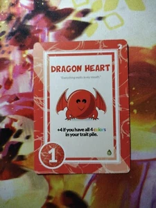 Doomlings Mythlings Expansion Upgrade Card DRAGON HEART Non-Holo, Rare, HTF - Picture 1 of 2