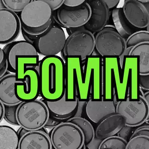 50 mm Runde Einfache Kunststoffbasen für Wargaming RPG DnD Fantasy Miniaturen - Bild 1 von 1