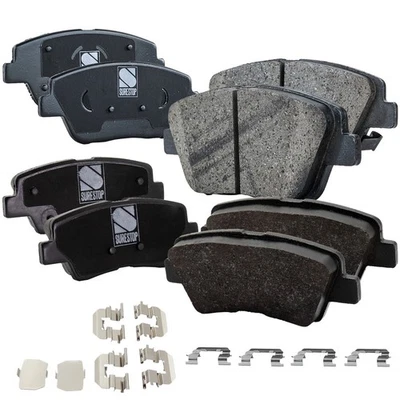 Juego de pastillas de freno delanteras y traseras de cerámica para Hyundai Sonata 2009-2015 Foto 1 de 4