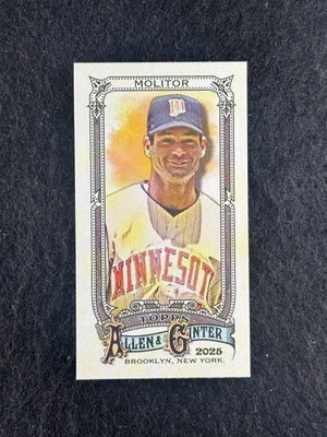 2025 Topps Allen & Ginter - Paul Molitor Mini - 图片背面无编号/50 — 第 1/2 张图片
