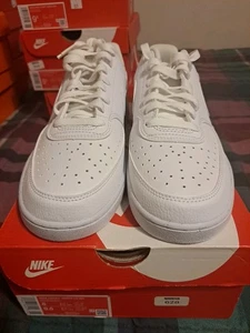 Nike Court Vision Low Triple White - Women's 9.5 ( Cd5434-100) - Picture 1 of 7
