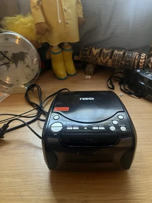 NAXA Digital Alarm Clock Radio With CD Player & USB Charge Port - Image 1 of 4