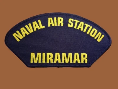 CHAPÉU ESTAÇÃO AÉREA NAVAL MIRAMAR PATCH TOP GUN ARMAS DE COMBATE ESCOLA FEITO NOS EUA - Imagem 1 de 4