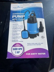 New Pacific Hydrostar Submersible Dirty Water Pump w Float Switch 3400 GPH 93819 - Picture 1 of 6