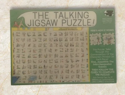 The Talking Jigsaw Puzzle, "The Fitness Center," Sealed, Buffalo Games 1991  - Image 1 of 4
