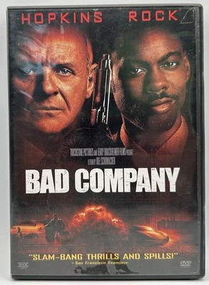 Bad Company DVD Widescreen Anthony Hopkins Chris Rock Free Shipping 2002 - Image 1 of 3