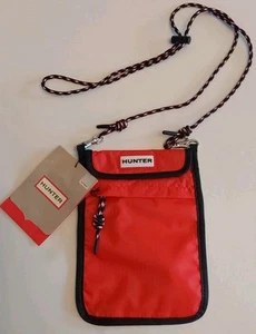 HUNTER Brand Red Phone Pouch NWT Long Rope w/Toggle Outer Zipper - Picture 1 of 6