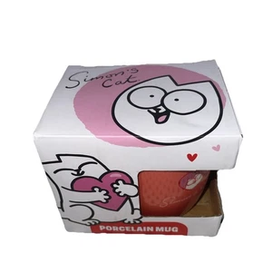 SIMON'S CAT MUG VALENTINES MEOW & YOU PORCELAIN COFFEE MUG TEA CUP New In Box - Picture 1 of 10
