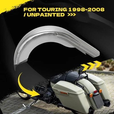 Guardabarros trasero extendido de 4" 5" para Harley Electra Glide Road King 1998-2008 Foto 1 de 4