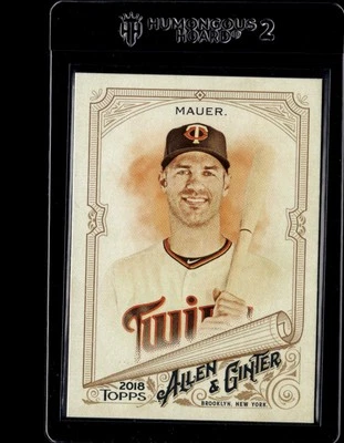 2018 Topps Allen & Ginter #306 Joe Mauer - Image 1 of 2