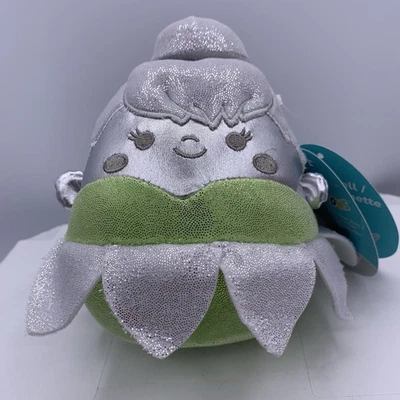 NUEVO CON ETIQUETAS Disney Tinker Bell 100 Aniversario 5” Squishmallow Plata Verde Brillo Regalo Foto 1 de 4