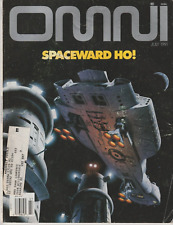 Omni Magazine July 1991 SPACEWARD HO! Roald Sagdeev Chris Moore cover art