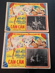 Lot  of 2 orig CAN-CAN Shirley MacLaine FRANK SINATRA 1960 Mexican LOBBY CARD s  - Picture 1 of 5