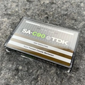 TDK SA-C90 Blank Audio Cassette Tape Japan NIOB Seal Split on a 6 pack - Picture 1 of 7