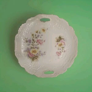 Beautiful Antique Victorian Floral Hand decorated Porcelain Plate - Picture 1 of 6