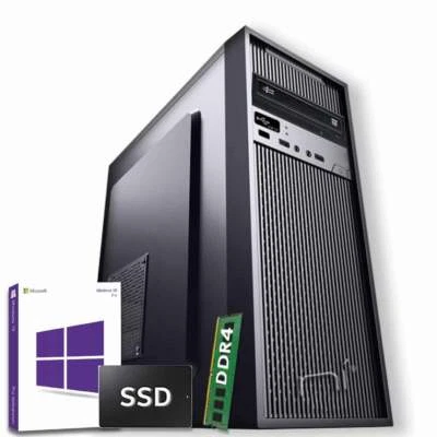 Pc fisso Windows 10 con licenza Intel quad core 8gb ram DDR4 ssd 240gb WiFi HDMI - Immagine 1 di 4