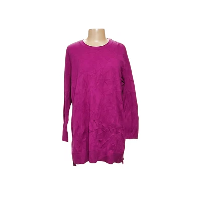 J.JILL Purple Cotton Sweater XL - Image 1 of 4
