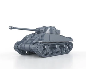 BRITISH WWII SHERMAN FIREFLY VC - 1/56 1/72 1/87 1/100 3D PRINTED - Picture 1 of 5
