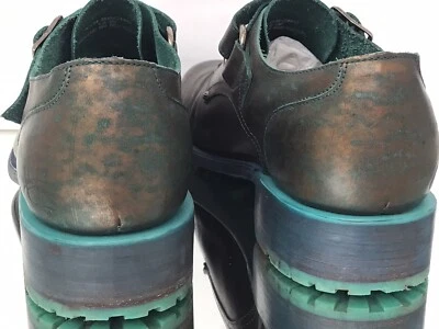 John Fluevog Ayn Bronce UNISEX 10M 12 W Nuevo Vestido de Baile Noche Divertido Único Foto 1 de 4