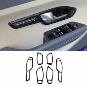 For Range Rover Evoque 2012-2019 Carbon Fiber Inner Door Handle Frame Cover Trim - Picture 1 of 6